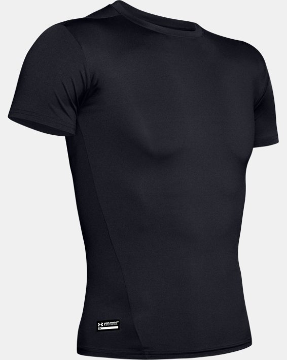 T-shirt de compression à manches courtes Tactical HeatGear® pour homme, Black, pdpMainDesktop image number 4